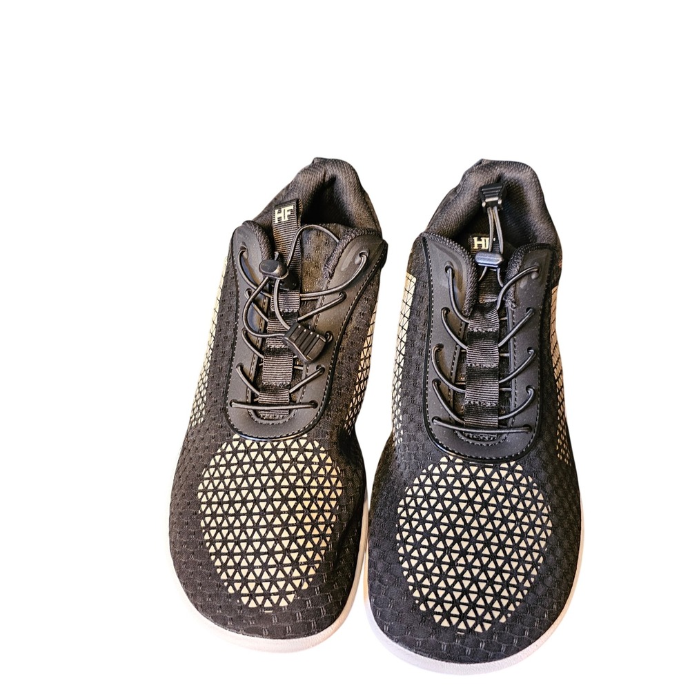 Hike Footwear HF Cloud Black Barefoot Sneakers Wide Toe Box Mens 9 Womens 11